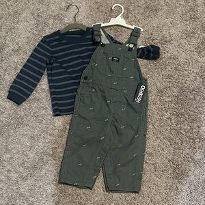 OshKosh B'gosh Dark Green Kids Overalls